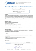 Recrutamento Ajudante Pedreiro 2026